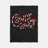 Candy Cane Crew Christmas Xmas Love Candy Boys Gir Fleecedecke (Vorderseite)