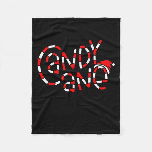 Candy Cane Crew Christmas Xmas Love Candy Boys Gir Fleecedecke (Vorderseite)