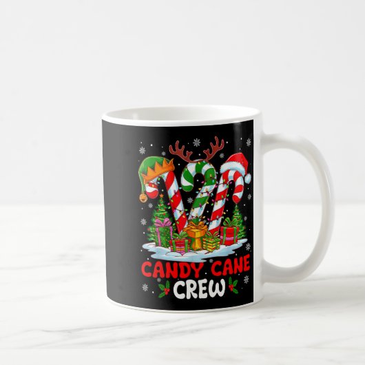Candy Cane Crew Christmas Xmas Love Candy Boys Gir Kaffeetasse (Rechts)