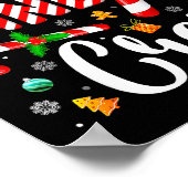 Candy Cane Crew Christmas Xmas Love Candy Boys Gir Poster (Ecke)