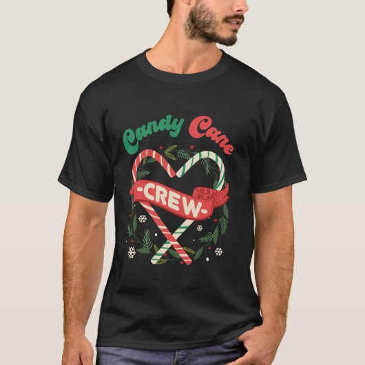 Candy Cane Crew Family Christmas Squad Matching Ca T-Shirt (Vorderseite)