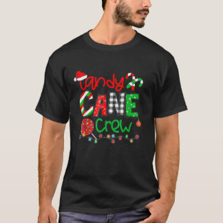 Candy Cane Crew Frohe Weihnachten 2023 Funny Famil T-Shirt