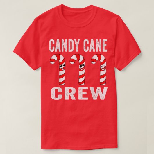 Candy Cane Crew Funny Christmas Candy Ca T-Shirt (Design vorne)