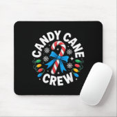 Candy Cane Crew Funny Christmas Candy Lover X-mas Mousepad (Mit Mouse)