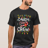 Candy Cane Crew Funny Christmas Candy Lover X-Mas T-Shirt (Vorderseite)