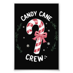 Candy Cane Crew Funny Christmas Candy Lover Xmas Fotodruck