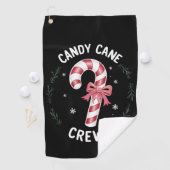 Candy Cane Crew Funny Christmas Candy Lover Xmas Golfhandtuch (Insitu)