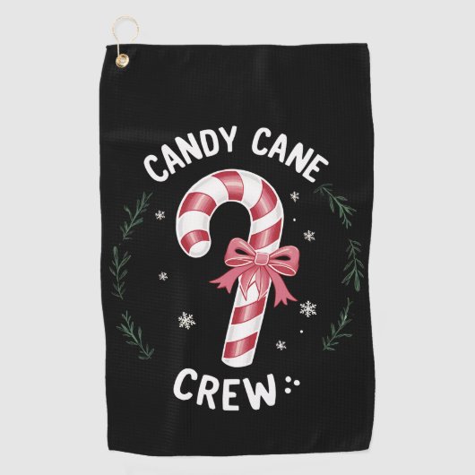 Candy Cane Crew Funny Christmas Candy Lover Xmas Golfhandtuch (Vorderseite)