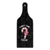 Candy Cane Crew Funny Christmas Candy Lover Xmas Schneidebrett (Vorderseite)