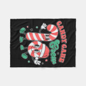 Candy Cane Crew - Funny Christmas Holiday Men Wome Fleecedecke (Vorderseite (Horizontal))