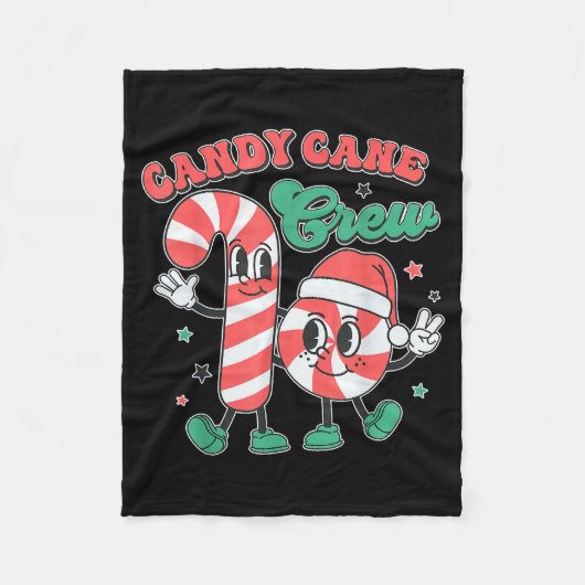 Candy Cane Crew - Funny Christmas Holiday Men Wome Fleecedecke (Vorderseite)