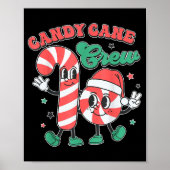 Candy Cane Crew - Funny Christmas Holiday Men Wome Poster (Vorne)