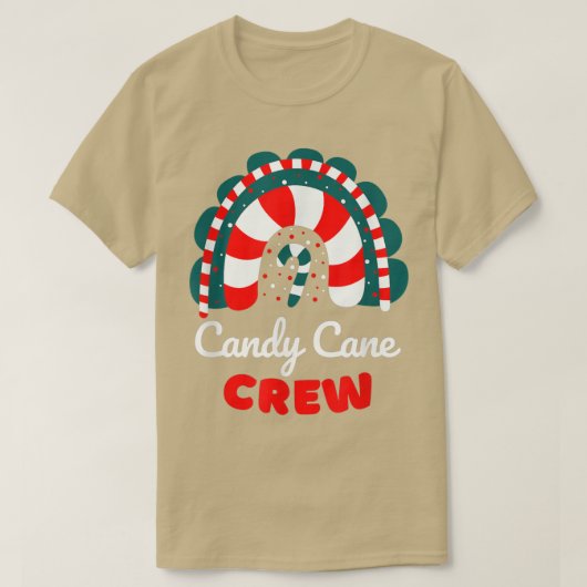 Candy Cane Crew Funny Matching Rainbow Candy Chris T-Shirt (Design vorne)