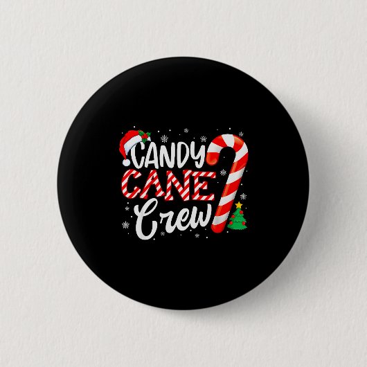 Candy Cane Crew Funny Xmas Christmas Pajamas Men W Button (Vorderseite)