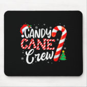 Candy Cane Crew Funny Xmas Christmas Pajamas Men W Mousepad (Vorne)