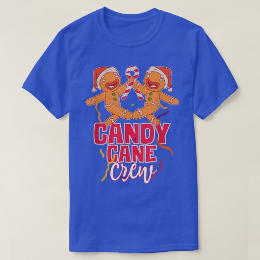 Candy Cane Crew Group Matching Christmas Party Gin T-Shirt (Design vorne)