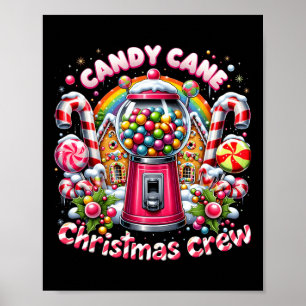 Candy Cane Crew House Candy Sicherheit kann Poster