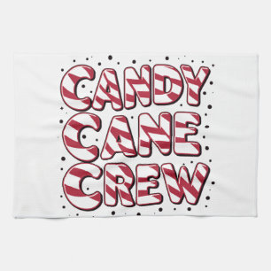 Candy Cane Crew Liebhaber Weihnachten Xmas Pyjama Geschirrtuch