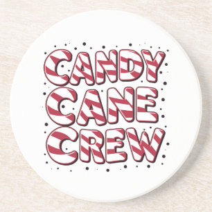 Candy Cane Crew Lover Christmas Weihnachten Weihna Getränkeuntersetzer