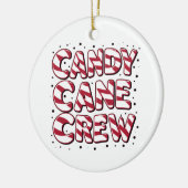 Candy Cane Crew Lover Christmas Weihnachten Weihna Keramik Ornament (Links)