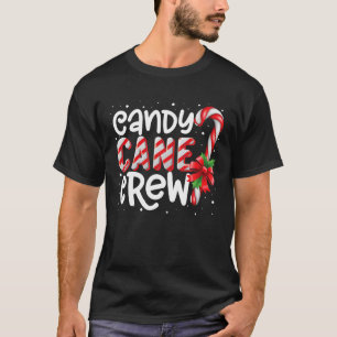 Candy Cane Crew Lustige passende Weihnachtsbonbons T-Shirt