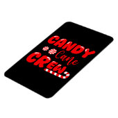 Candy Cane Crew Matching Family Candy Lover Magnet (Linke Seite)