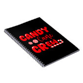 Candy Cane Crew Matching Family Candy Lover Notizblock (Rechte Seite)