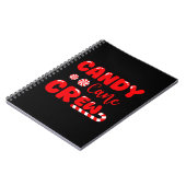 Candy Cane Crew Matching Family Candy Lover Notizblock (Linke Seite)