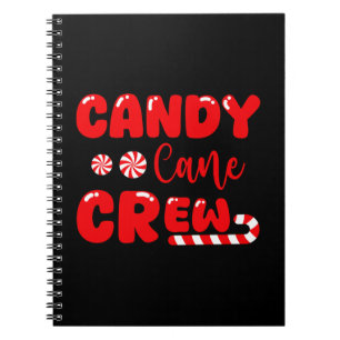 Candy Cane Crew Matching Family Candy Lover Notizblock