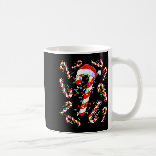 Candy Cane Crew Red And White Santa Funny Christma Kaffeetasse (Rechts)