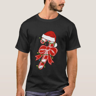 Candy Cane Crew Santa Christmas Kindermädchen Lo T-Shirt