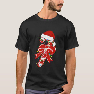 Candy Cane Crew Santa Christmas Kindermädchen Lo T-Shirt