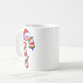 Candy Cane Crew Santa Lover Family Christmas Light Kaffeetasse (Vorderseite Links)