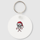 Candy Cane Crew Skull Christmas 2025 Funny Men Boy Schlüsselanhänger (Vorderseite)