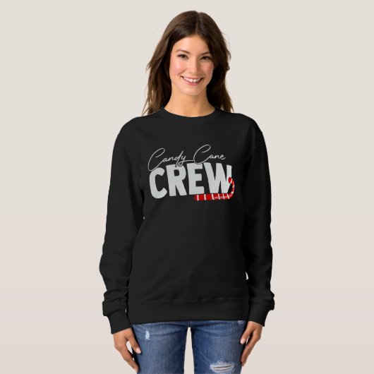 Candy Cane Crew Sugar Walking Stick Sweets Cookies Sweatshirt (Vorne ganz)