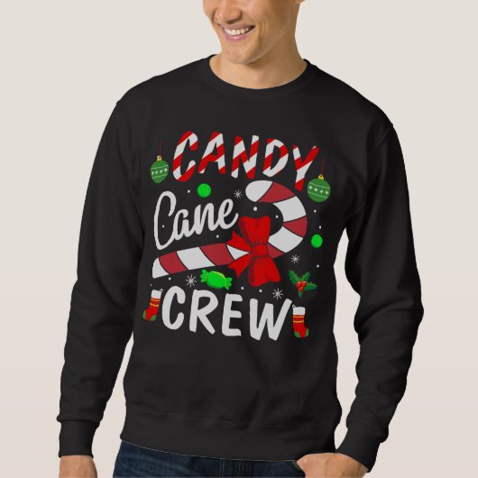 Candy Cane Crew Sweatshirt (Vorderseite)