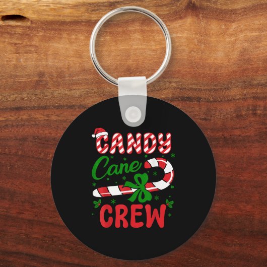 Candy Cane Crew Tester Lovers Taster Group Funny C Schlüsselanhänger (Vorderseite)
