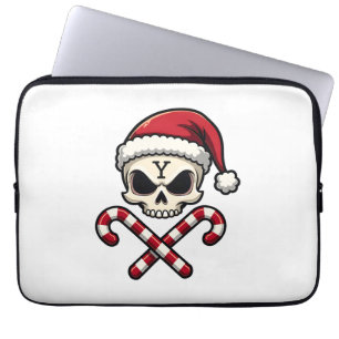 Candy Cane Crew Totenkopf Weihnachten 2025 Lustig Laptopschutzhülle