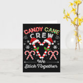 Candy Cane Crew We Stick Together Christmas Xmas M Karte (Gelbe Blume)