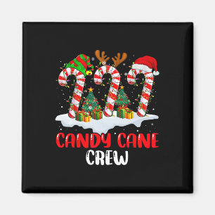 Candy Cane Crew Weihnachten Lustige Familie Passen Magnet