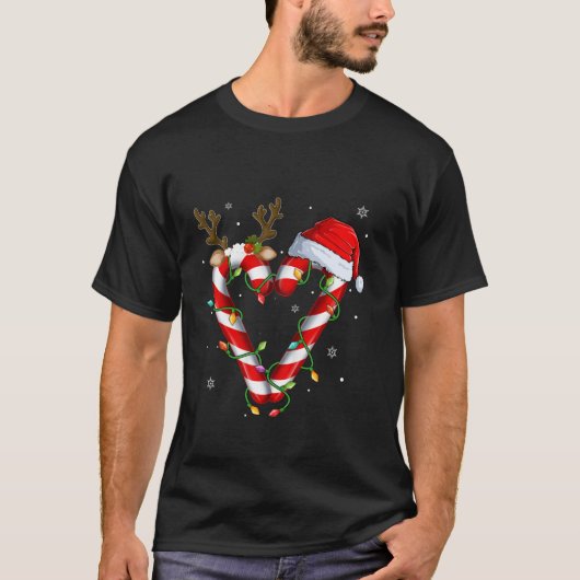 Candy Cane Crew Weihnachten Weihnachten Weihnachte T-Shirt (Vorderseite)