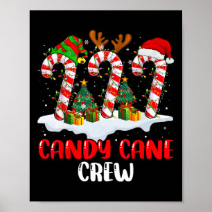 Candy Cane Crew Weihnachten Weihnachtsfamilie Matc Poster