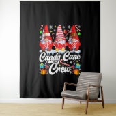 Candy Cane Crew Weihnachts Candy Lover Gnome Wandteppich (Beispiel)