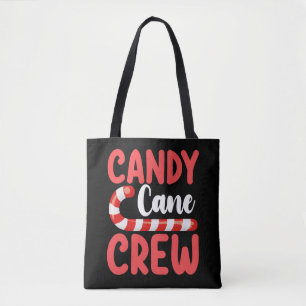 Candy Cane Crew Weihnachts-Familien-Feiertags-Pyja Tasche