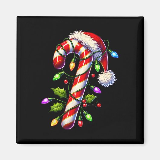 Candy Cane Crew Weihnachts Weihnachtsfamilie Weihn Magnet (Vorne)