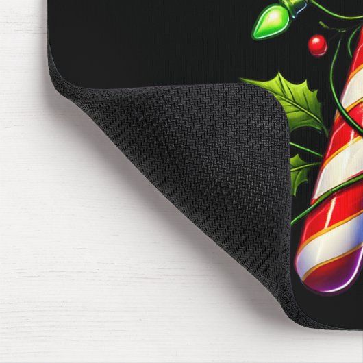 Candy Cane Crew Weihnachts Weihnachtsfamilie Weihn Mousepad (Ecke)