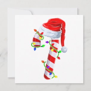 Candy Cane Crew Weihnachtsbeleuchtung Familie pass Einladung