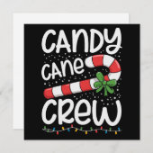 Candy Cane Crew Weihnachtsfeiertag Weihnachten Wei (Vorne/Hinten)