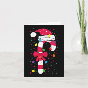 Candy Cane Crew Weihnachtsleuchten Familie Matchin Karte
