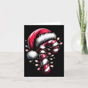 Candy Cane Crew Weihnachtsleuchten Familie Matchin Karte